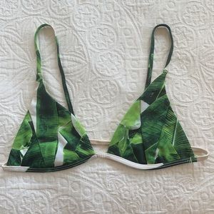 Stone Fox Swim - Banana Leaf Isla Triangle Top